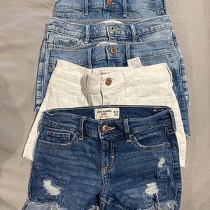 5 GIRLS ABERCROMBIE KIDS SHORTS